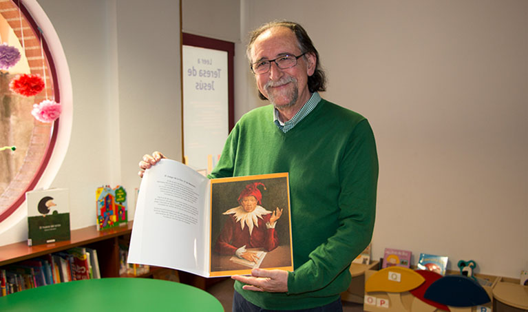 Reproducción en tela de la obra Voilà de Alejandro Mesonero