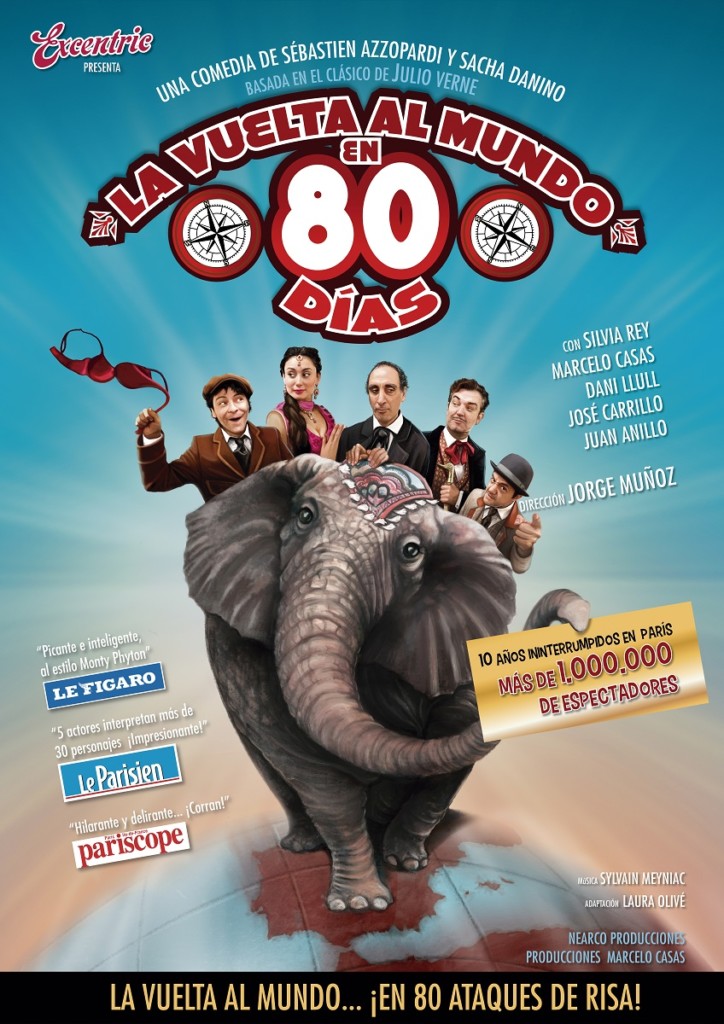 Cartel La vuelta al mundo en 80 días