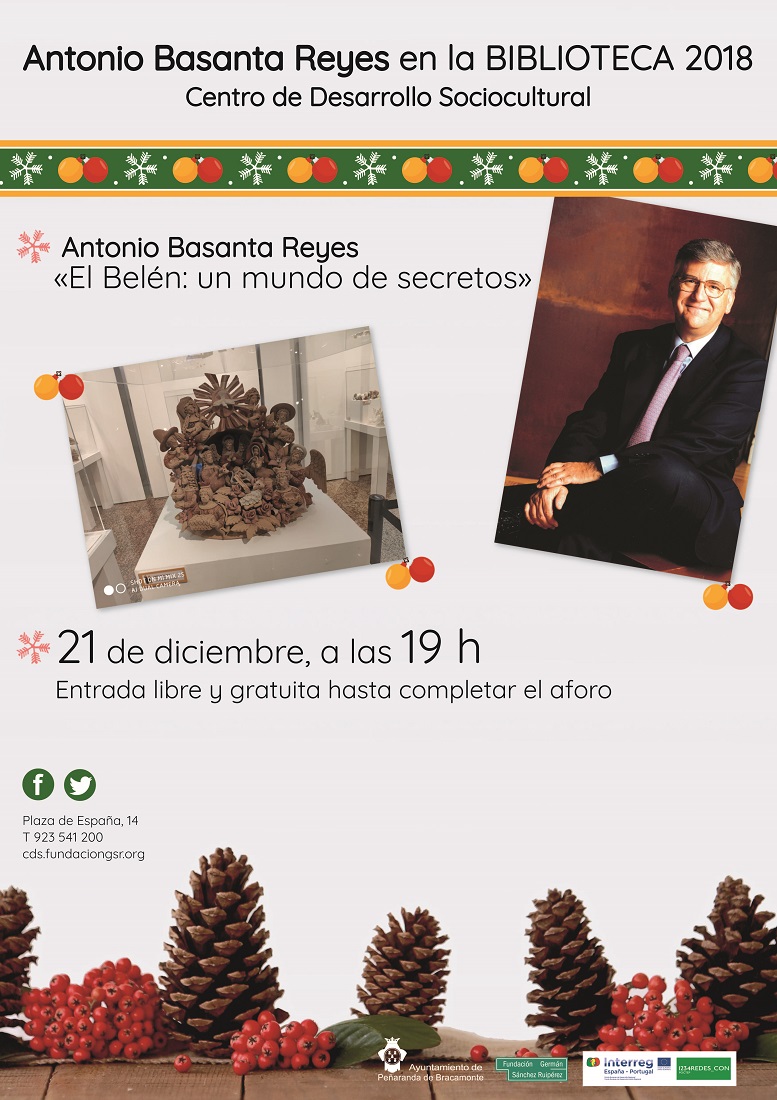 Antonio Basanta ofrecerá la Charla «El Belén: un mundo de secretos» el 21 de diciembre