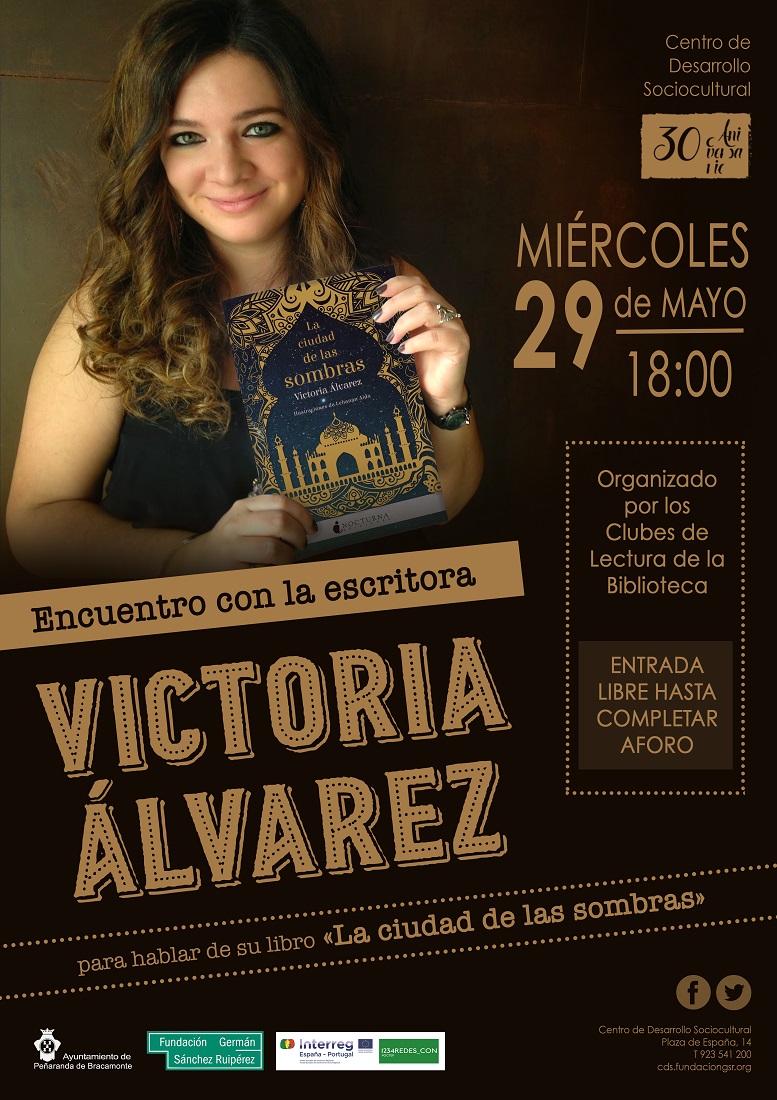 Encuentro de los Clubes de Lectura de la Biblioteca con Victoria Álvarez y «La ciudad de las sombras»