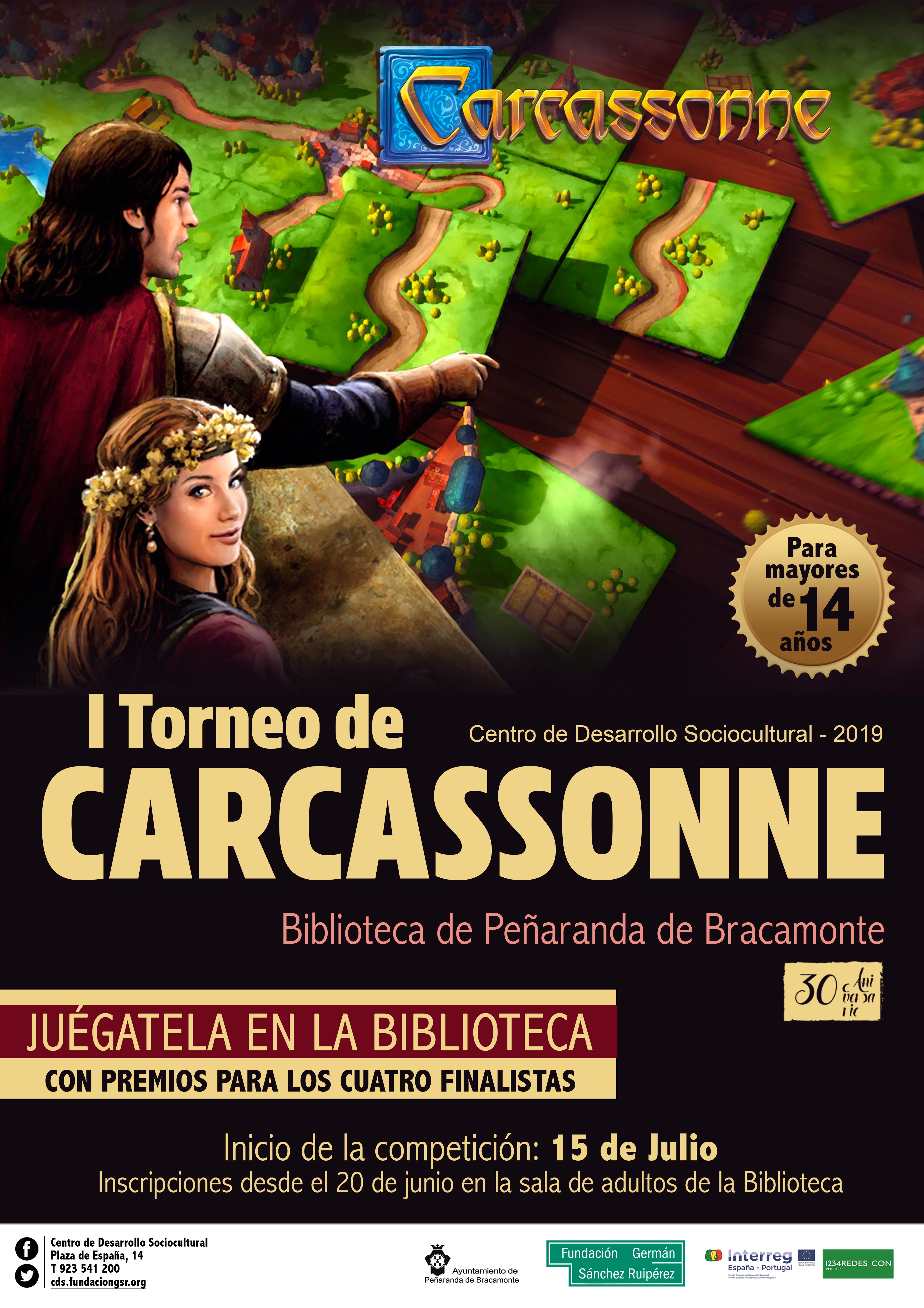 La Biblioteca organiza su primer torneo de Carcassonne