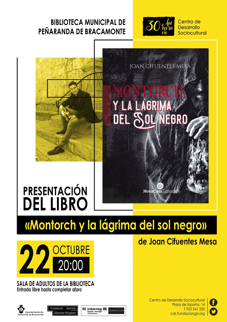 Presentación del libro «Montorch y la lágrima del sol negro», de Joan Cifuentes, en la Biblioteca Municipal
