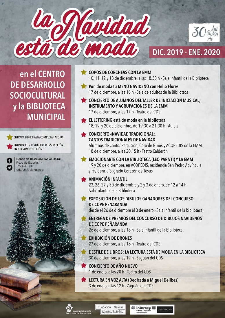 La Navidad está de moda en el CDS, la Biblioteca y la Escuela Municipal de Música